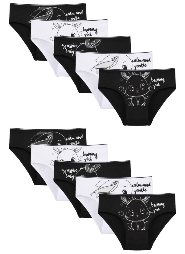 Donella 4171PB112 Assorted 10-Pack Girls' Briefs — direct Turkish factory supply