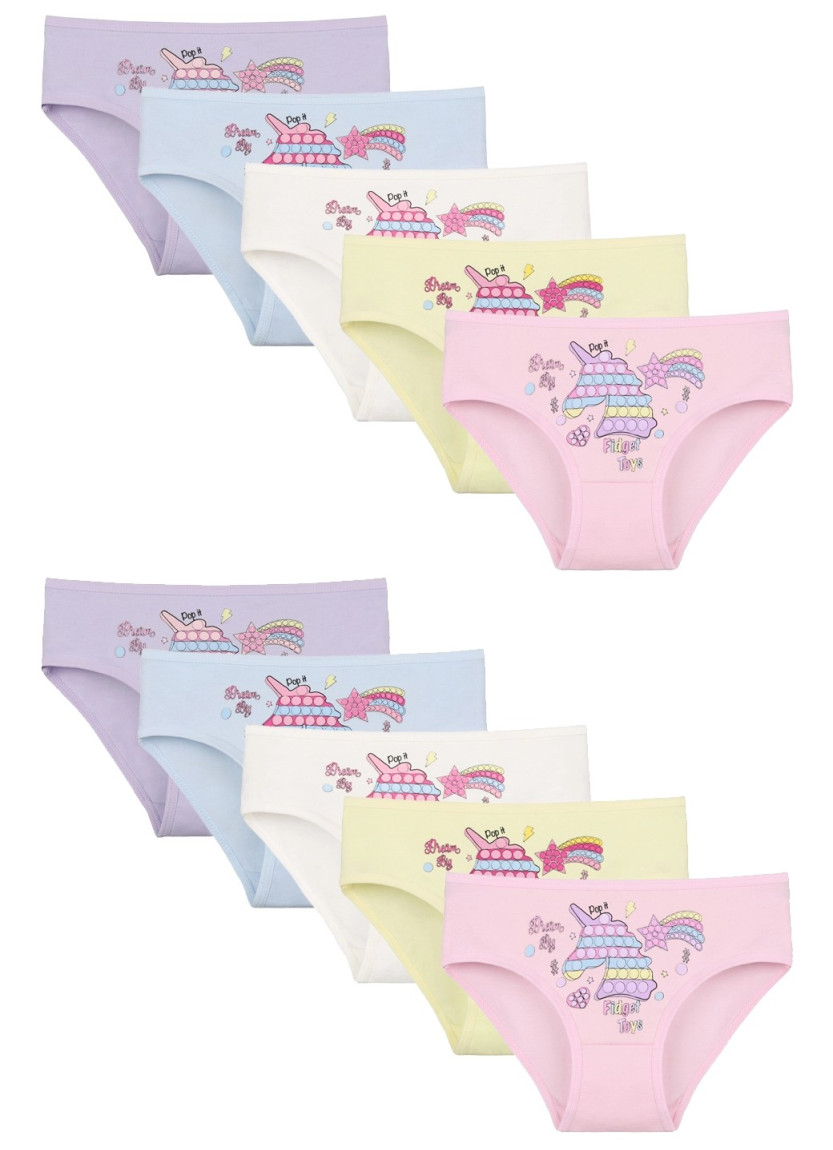 Donella 4171PB79 Assorted 10-Pack Girls' Briefs — Turkish textile wholesale