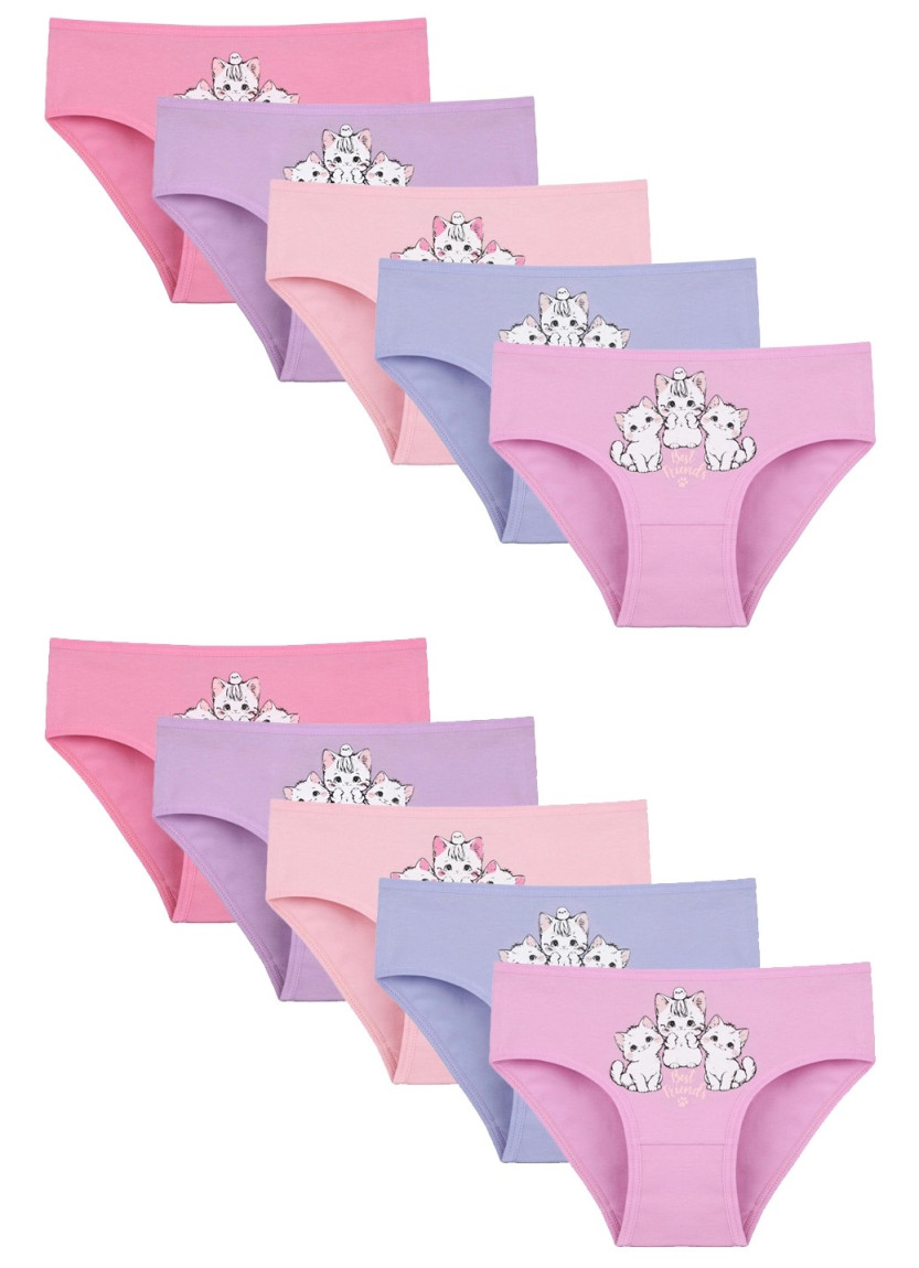 Donella 4171PB82 Assorted 10-Pack Girls' Briefs — Istanbul wholesale supplier