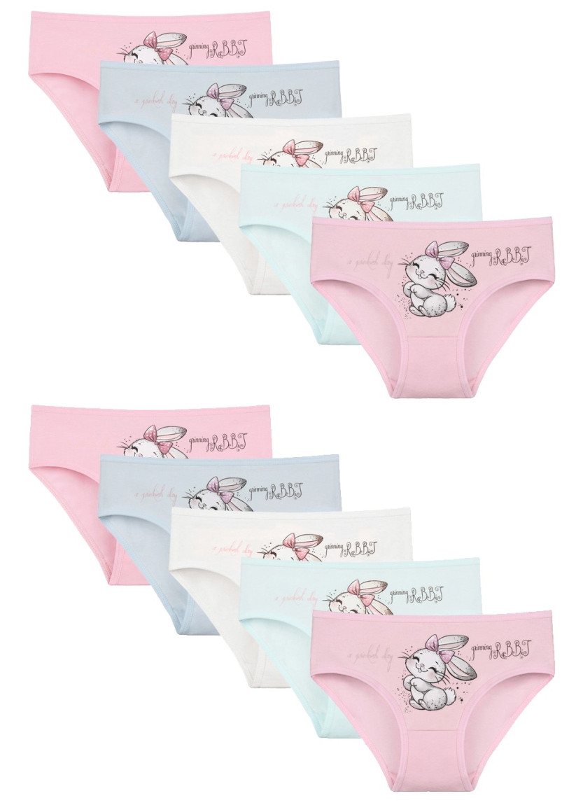 Donella 4171PB92 Assorted 10-Pack Girls' Briefs — direct Turkish factory supply