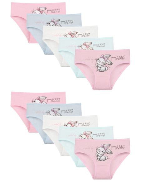 Donella 4171PB92 Assorted 10-Pack Girls' Briefs — direct Turkish factory supply