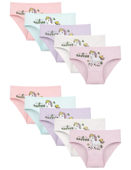 Donella 4171PB93 Assorted 10-Pack Girls' Briefs — wholesale for boutiques
