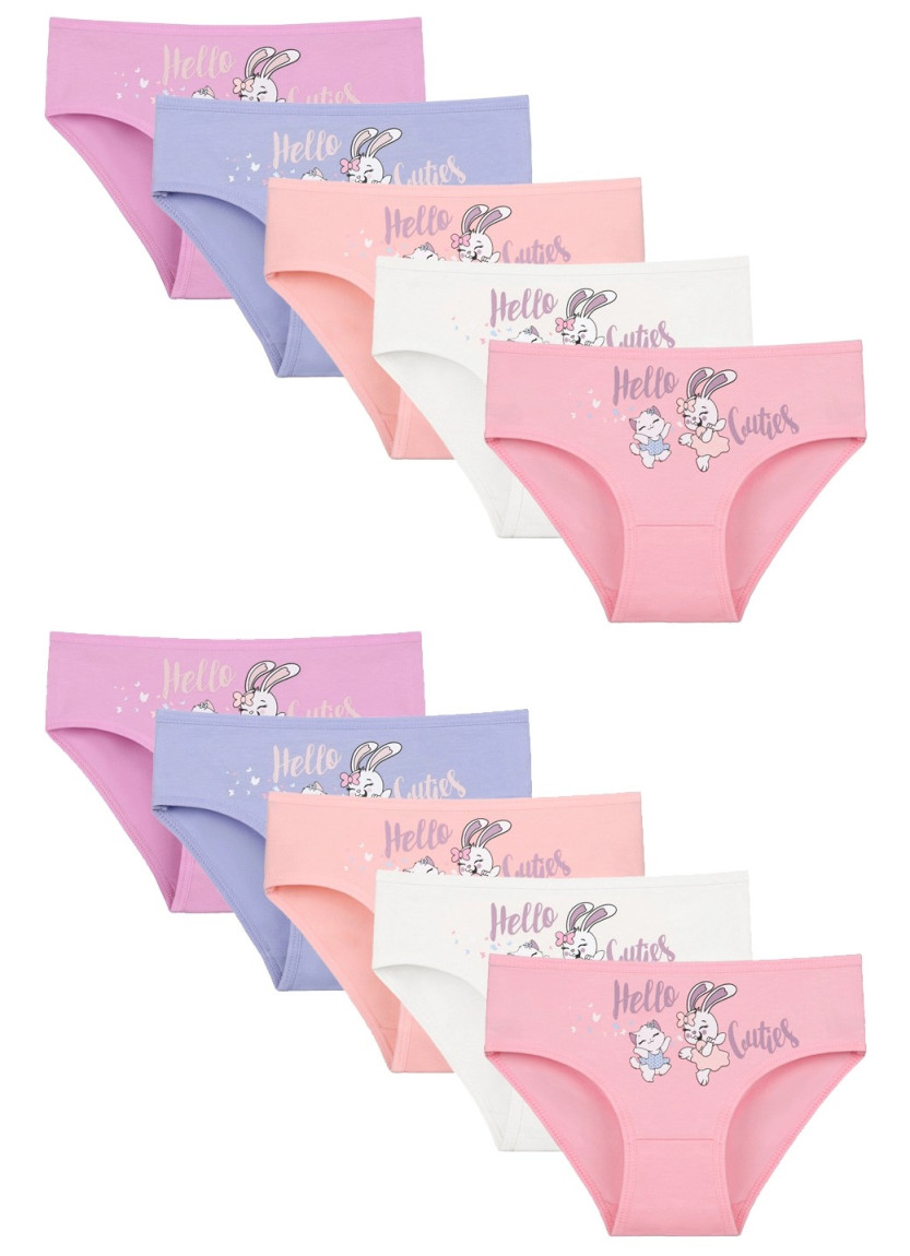 Donella 4171PB94 Assorted 10-Pack Girls' Briefs — Turkish textile wholesale