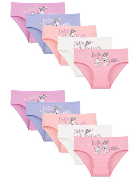 Donella 4171PB94 Assorted 10-Pack Girls' Briefs — Turkish textile wholesale