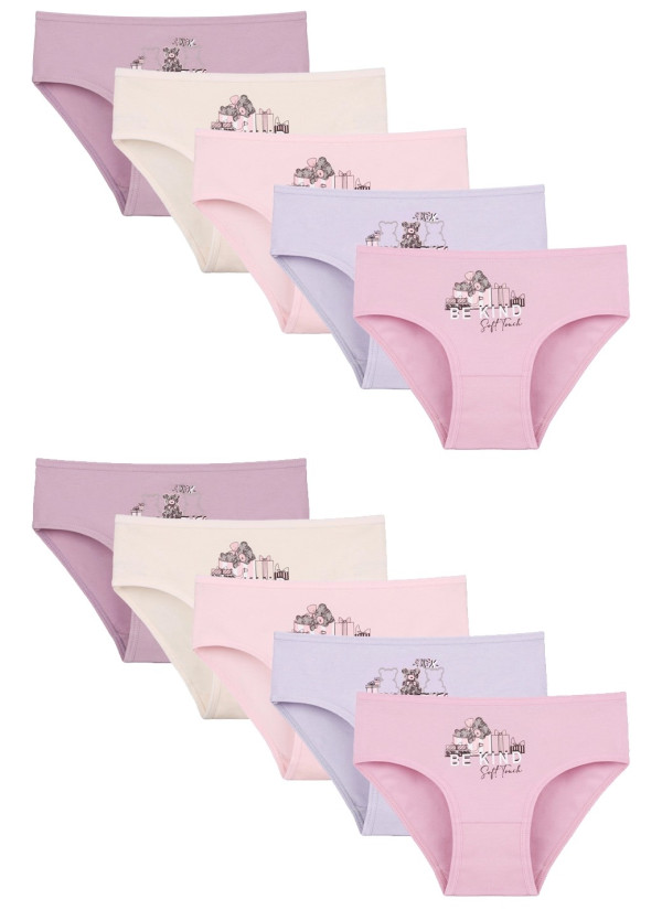 Donella 4171PB95 Assorted 10-Pack Girls' Briefs — Istanbul wholesale supplier