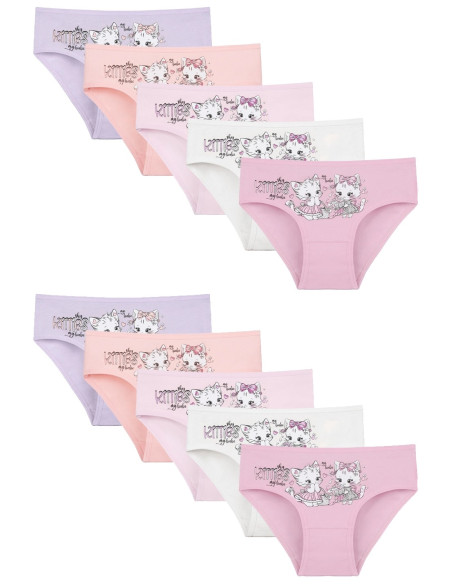 Donella 4171PB99 Assorted 10-Pack Girls' Briefs — factory-direct from Turkey