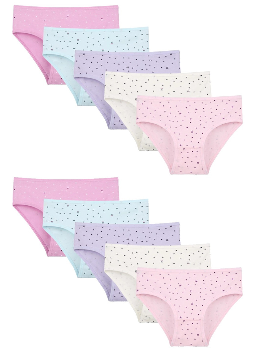 Donella 418126 Assorted 10-Pack Girls' Briefs — Turkish factory wholesale