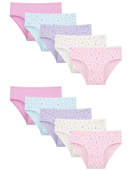 Donella 418126 Assorted 10-Pack Girls' Briefs — Turkish factory wholesale