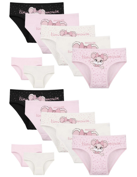 Donella 4181B27 Assorted 10-Pack Girls' Briefs — wholesale from Turkey