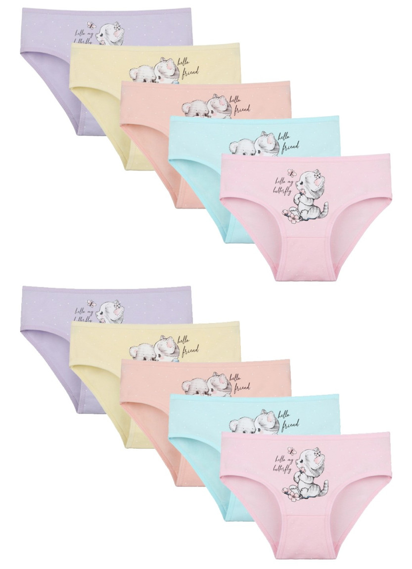 Donella 4181B35 Assorted 10-Pack Girls' Briefs — wholesale for boutiques