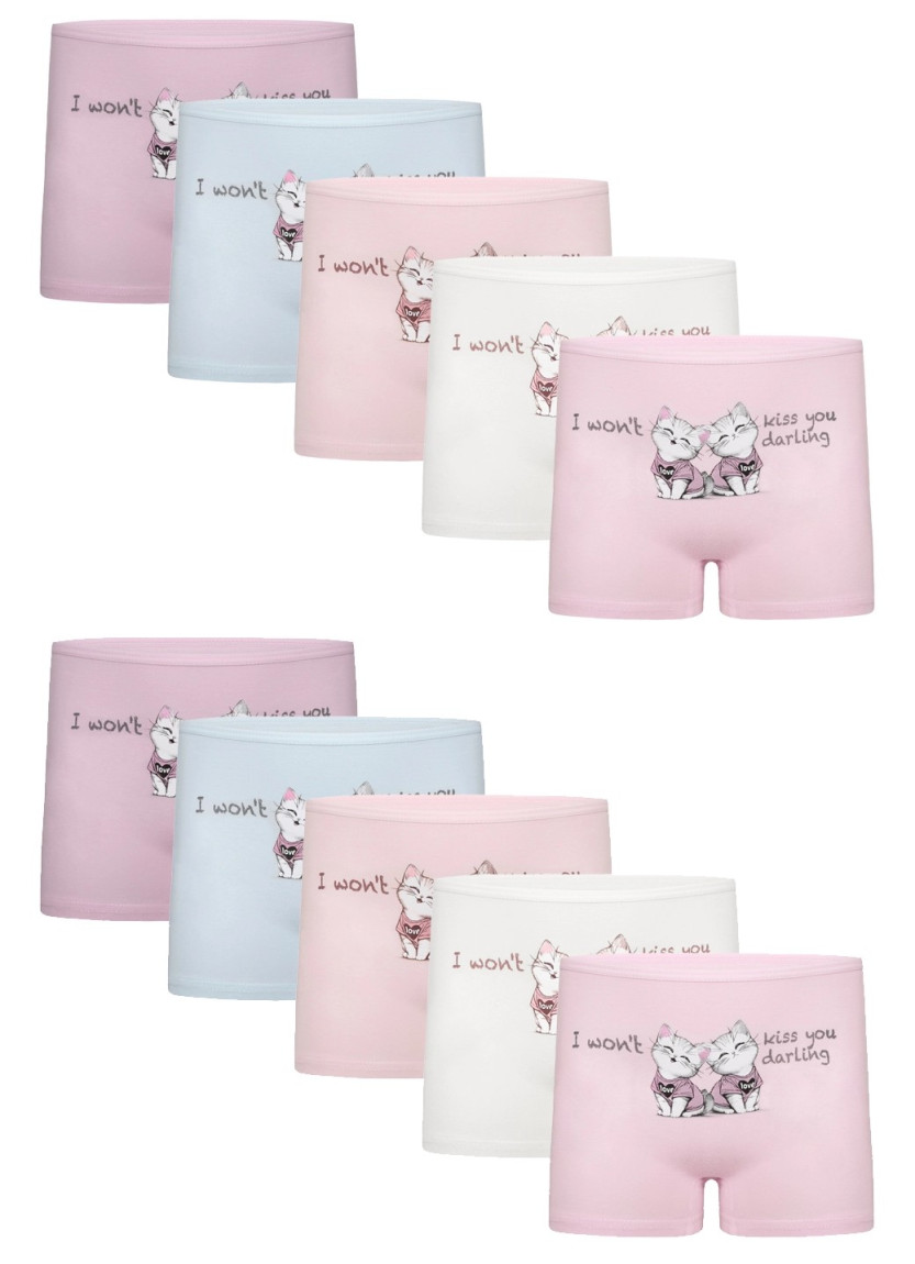 Donella 4271PB72 Assorted 10-Pack Girls' Briefs — Turkey wholesale collection