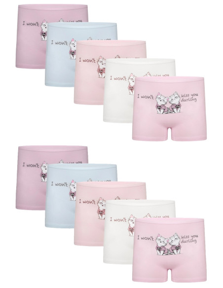 Donella 4271PB72 Assorted 10-Pack Girls' Briefs — Turkey wholesale collection