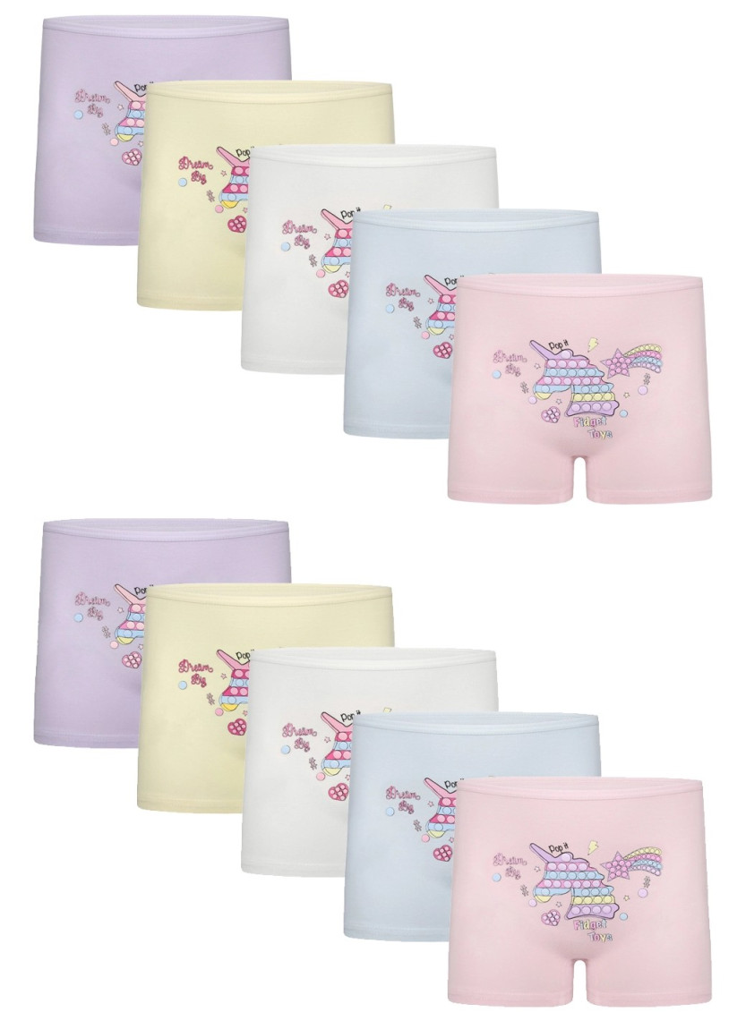 Donella 4271PB79 Assorted 10-Pack Girls' Briefs — wholesale for boutiques