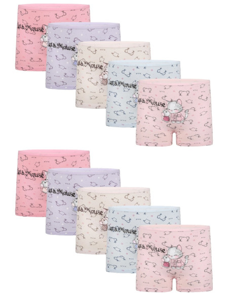 Donella 4281B32 Assorted 10-Pack Girls' Briefs — factory-direct from Turkey