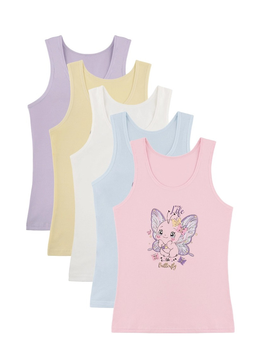Donella 4971PB103 Assorted 10-Pack Girls' Tank Top — wholesale from Turkey