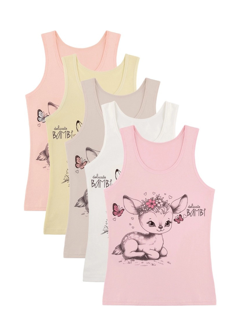 Donella 4971PB119 Assorted 10-Pack Girls' Tank Top — Turkey wholesale collection