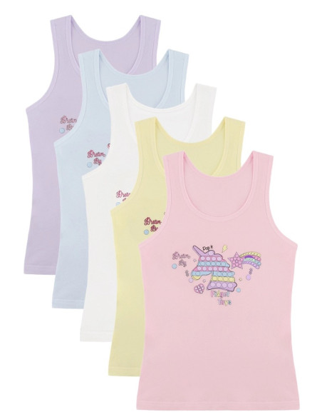 Маечки для Девочек (Ассорти) 10 шт/уп. Donella 4971PB79 — купить оптом из Турции