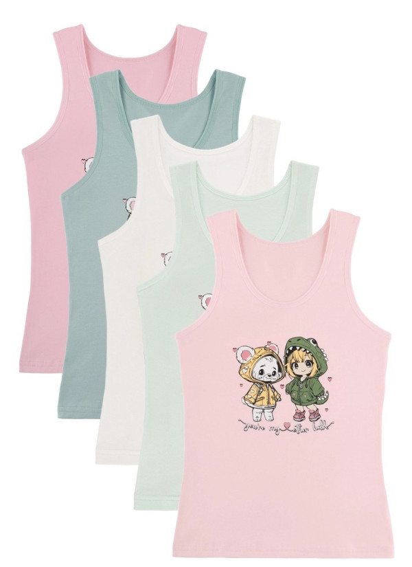 Donella 4971PB89 Assorted 10-Pack Girls' Tank Top — wholesale for boutiques