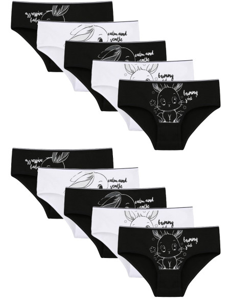 Donella 5071PB112 Assorted 10-Pack Girls' Briefs — direct Turkish factory supply