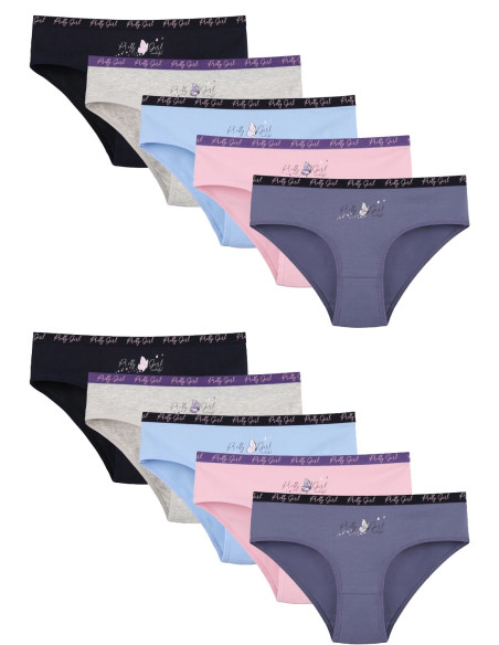 Donella 5171PB120 Assorted 10-Pack Girls' Briefs — Turkish factory wholesale