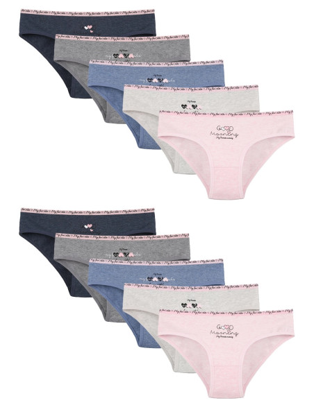 Donella 5171PB152 Assorted 10-Pack Girls' Briefs — wholesale for boutiques
