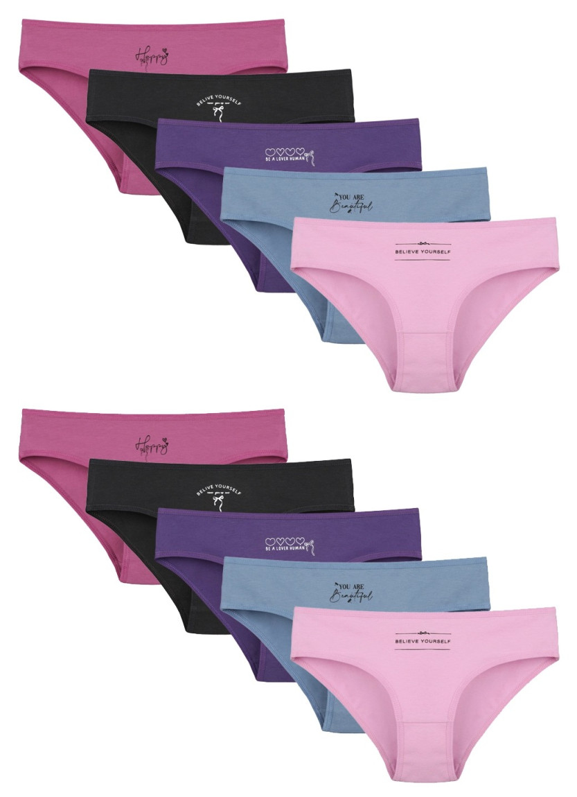 Donella 5171PB66 Assorted 10-Pack Girls' Briefs — Turkish textile wholesale