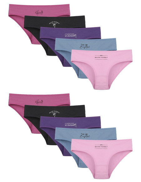 Donella 5171PB66 Assorted 10-Pack Girls' Briefs — Turkish textile wholesale