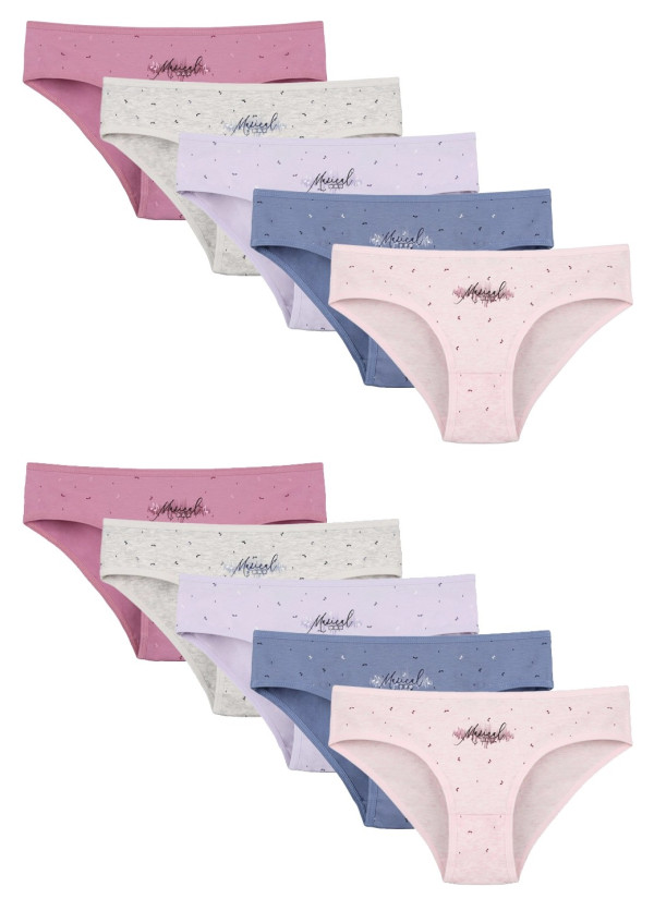 Donella 5181B23 Assorted 10-Pack Girls' Briefs — Turkish factory wholesale