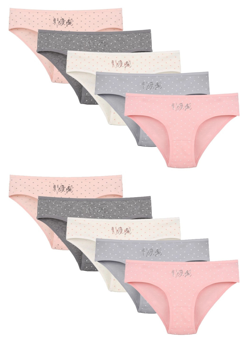 Donella 5181B28 Assorted 10-Pack Girls' Briefs — wholesale from Turkey