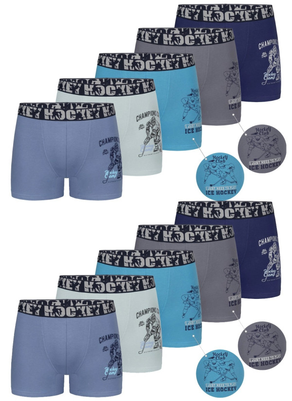 Donella 8071PB42 Assorted 10-Pack Boys' Boxer Briefs — Turkish textile wholesale