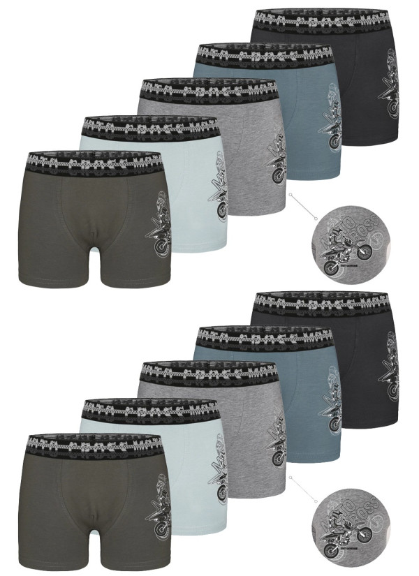 Donella 8071PB43 Assorted 10-Pack Boys' Boxer Briefs — Istanbul wholesale supplier