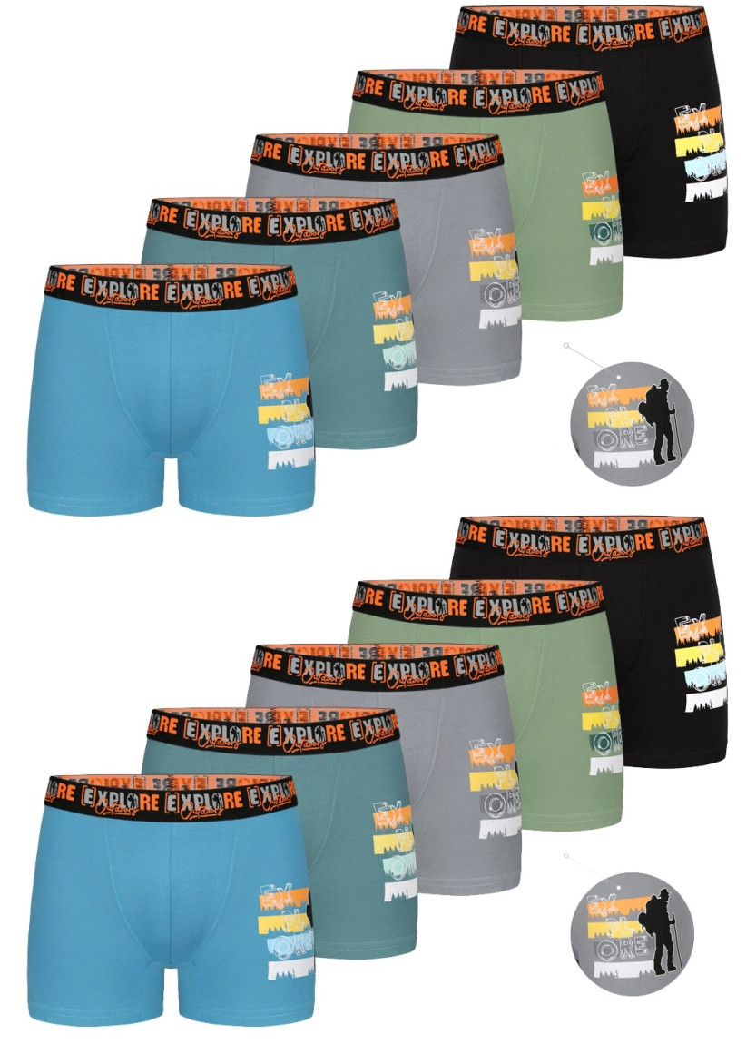 Трусы Боксеры для Мальчиков Boxer (Ассорти) 10 шт/уп Donella 8371PB41 — оптом от турецкой фабрики