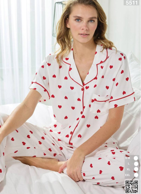 Seamlife 5511 Women's Pajama Set (SM+L+XL+2XL) — direct Turkish factory supply
