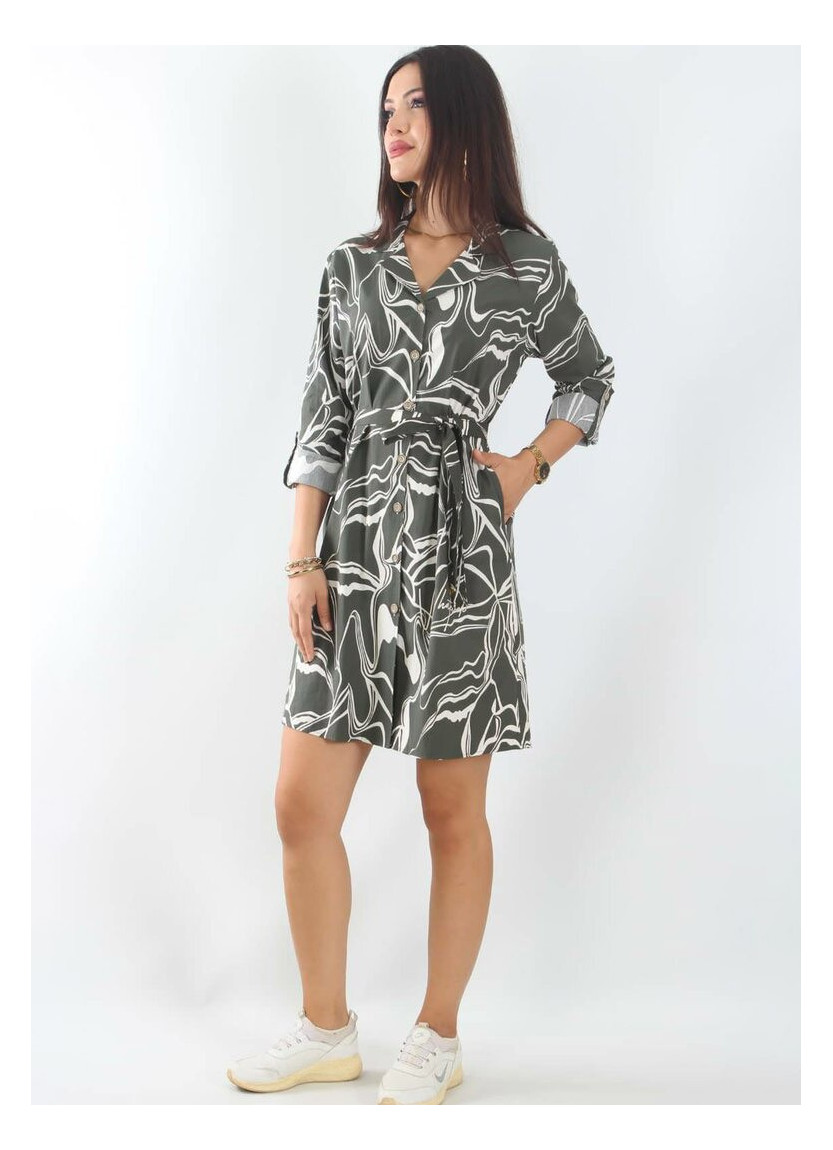 JEN 04411 Haki Cotton Tunic (M+L+XL+2XL+3XL) — Istanbul wholesale supplier