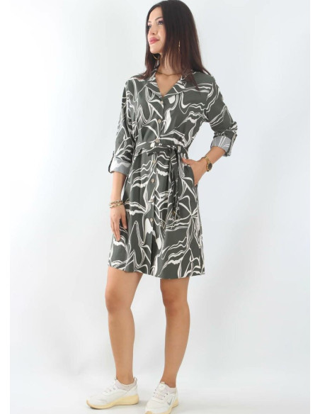 JEN 04411 Haki Cotton Tunic (M+L+XL+2XL+3XL) — Istanbul wholesale supplier
