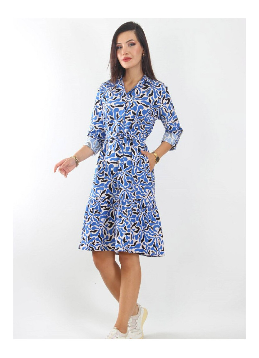 Туника Рубашка 100% Cotton (M+L+XL+2XL+3XL) JEN JEN 04402 Mavi — оптом от турецкой фабрики