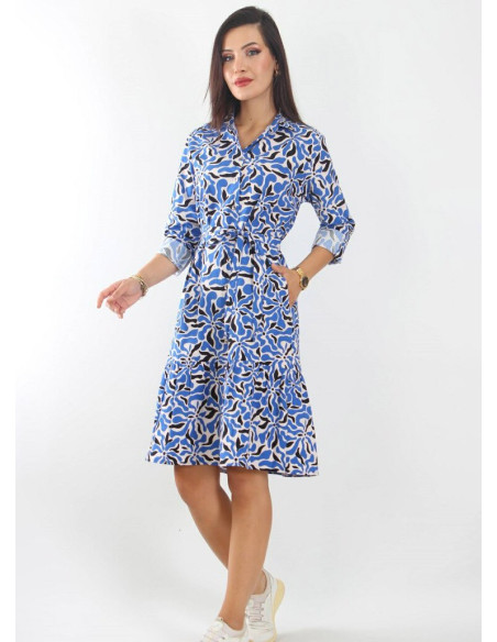 JEN 04402 Mavi Cotton Tunic (M+L+XL+2XL+3XL) — Turkish factory wholesale