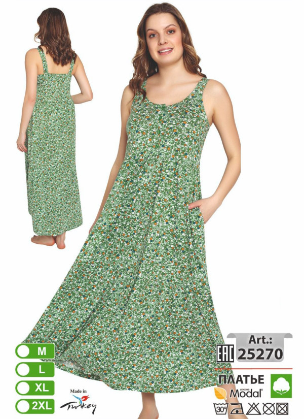Платье MODAL (M+L+XL+2XL) intensive 25270 — прямые поставки из Турции