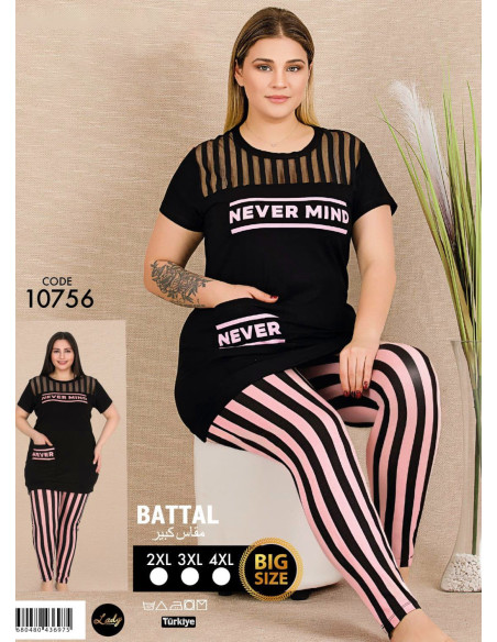 Комплект с Брюками (2XL+3XL+4XL) Lady Lady BTL ksa 10756 — оптовая поставка из Турции