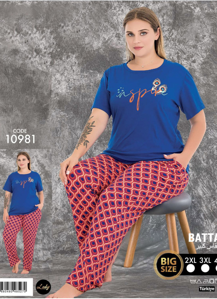 Женский Комплект с Брюками (2XL+3XL+4XL) Lady Lady BTL Ksa 10981 — прямые поставки из Турции