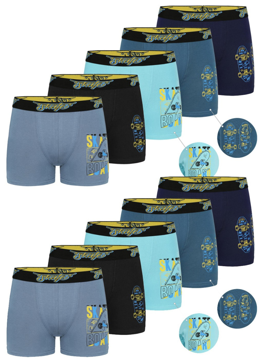 Трусы Боксеры для Мальчиков Boxer (Ассорти) 10 шт/уп Donella 8371PB26 — турецкий текстиль оптом