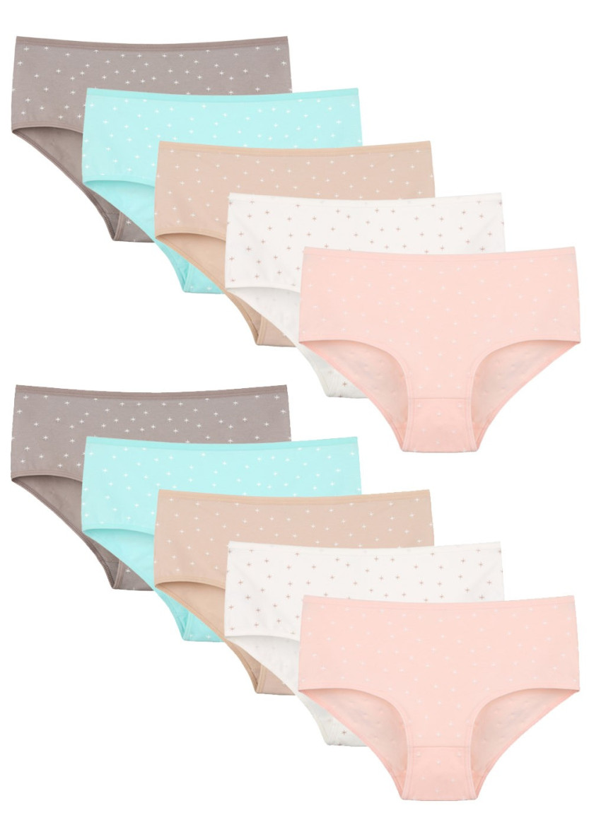Donella 25114D2 Assorted 10-Pack Women's Briefs — Istanbul wholesale supplier