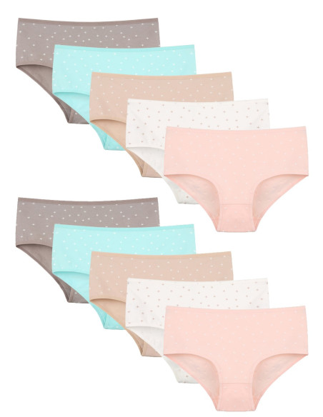 Donella 25114D2 Assorted 10-Pack Women's Briefs — Istanbul wholesale supplier