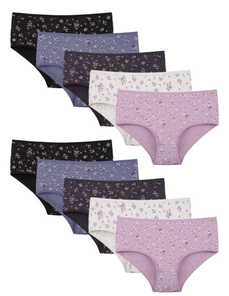 Donella 258131 Assorted 10-Pack Women's Briefs — direct Turkish factory supply