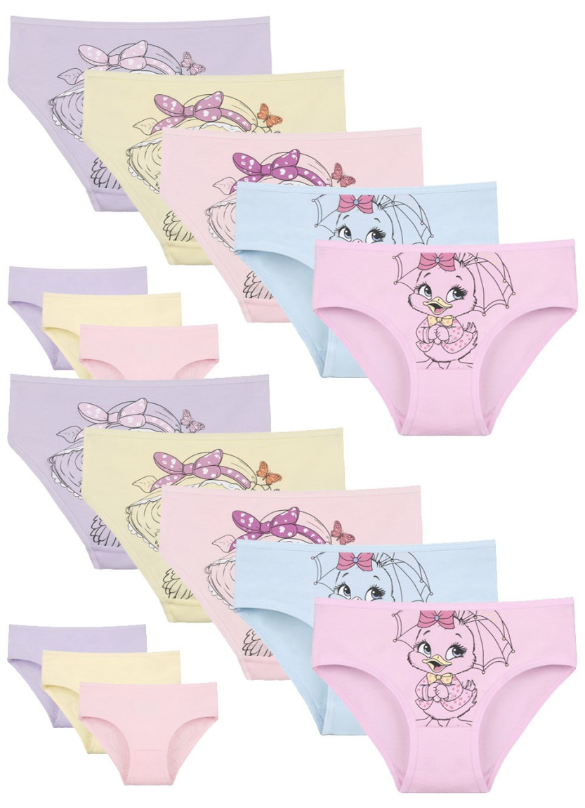 Donella 4171PB132 Assorted 10-Pack Girls' Briefs — wholesale for boutiques