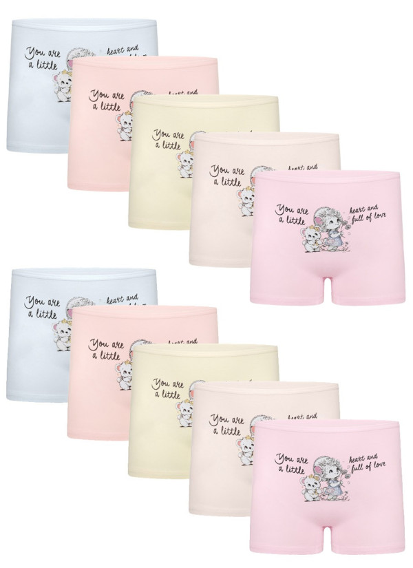 Donella 4271PB122 Assorted 10-Pack Girls' Briefs — Istanbul wholesale supplier