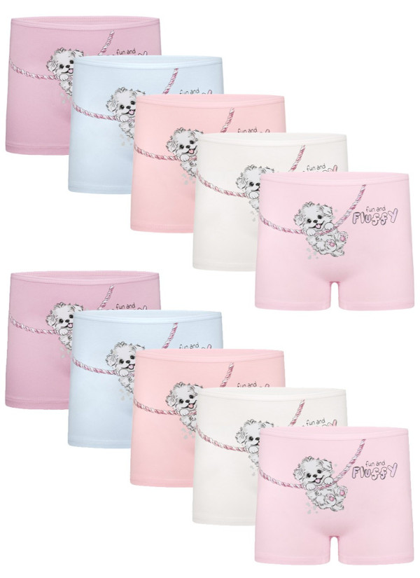 Donella 4271PB127 Assorted 10-Pack Girls' Briefs — factory-direct from Turkey
