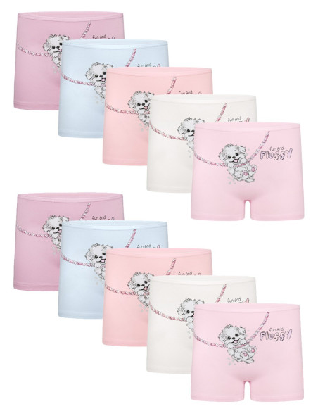 Donella 4271PB127 Assorted 10-Pack Girls' Briefs — factory-direct from Turkey