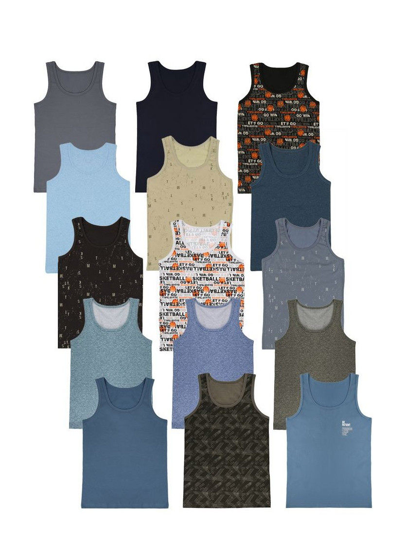 Donella 87F1 Assorted 10-Pack Boys' Tank Top — Istanbul wholesale supplier