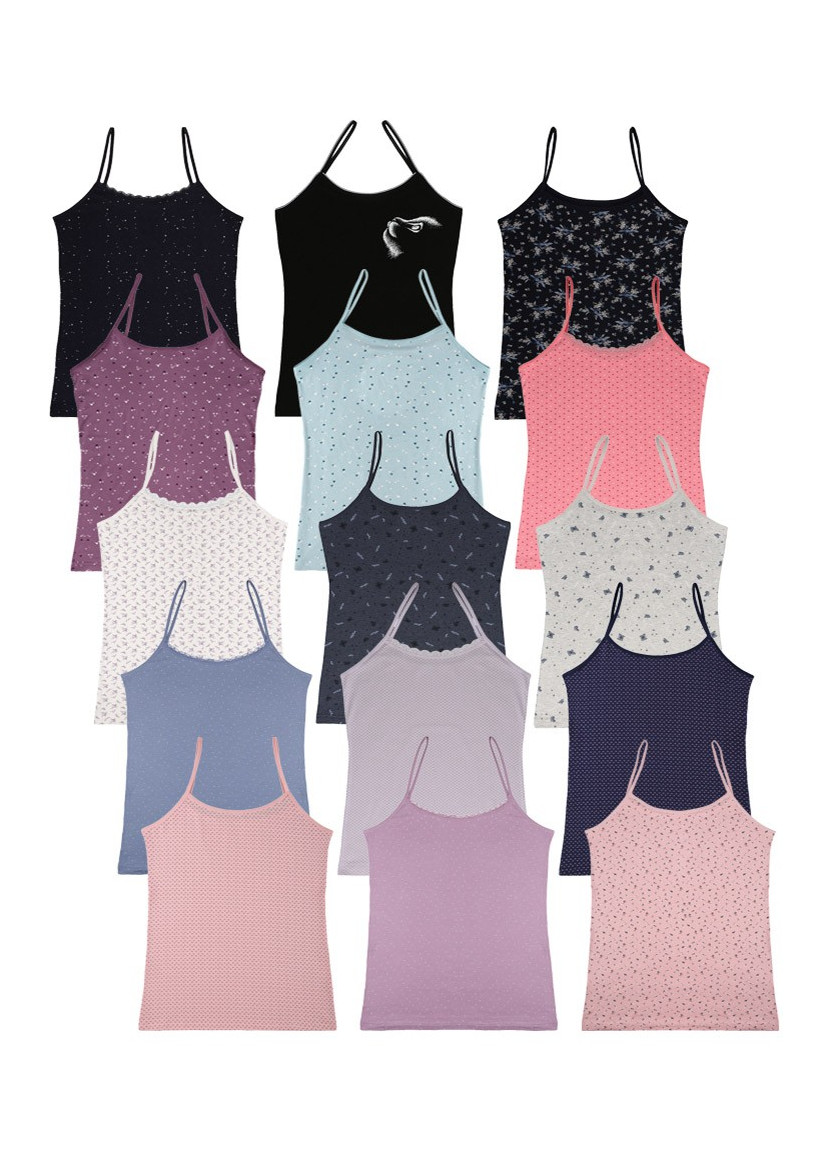 Donella 23F1 Assorted 10-Pack Tank Top — factory-direct from Turkey